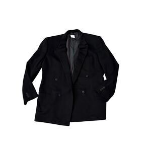 Vintage Antonio Fusco Italian Black Tailored Jacket Made in Italy